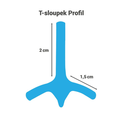 Kovový ohradníkový T-sloupek 182 cm