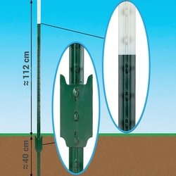 Bránový izolátor s adaptérem pro T-sloupky k elektrickým ohradníkům - 2 ks - kopie - kopie - kopie - kopie